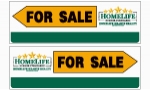 image for For Sale Directional Arrow Sign Double sided - HL124B